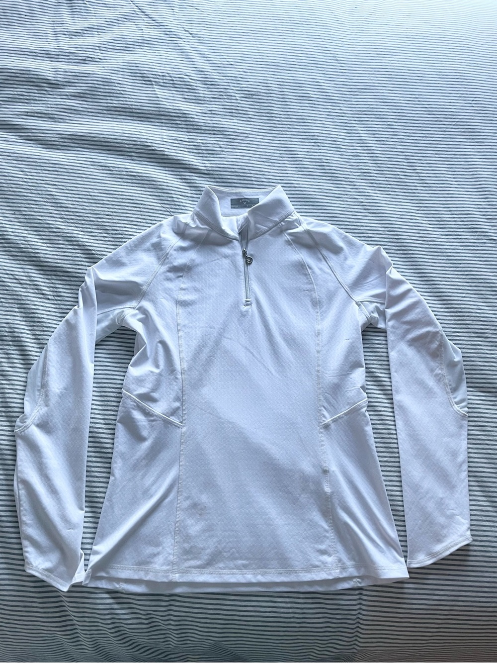 Callaway White Performance Weatherseries lightweight polo shirt